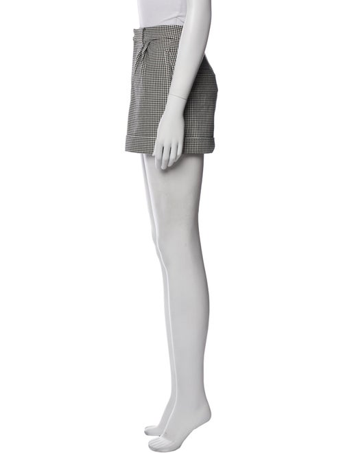 Alice + Olivia Houndstooth Print Mini Shorts