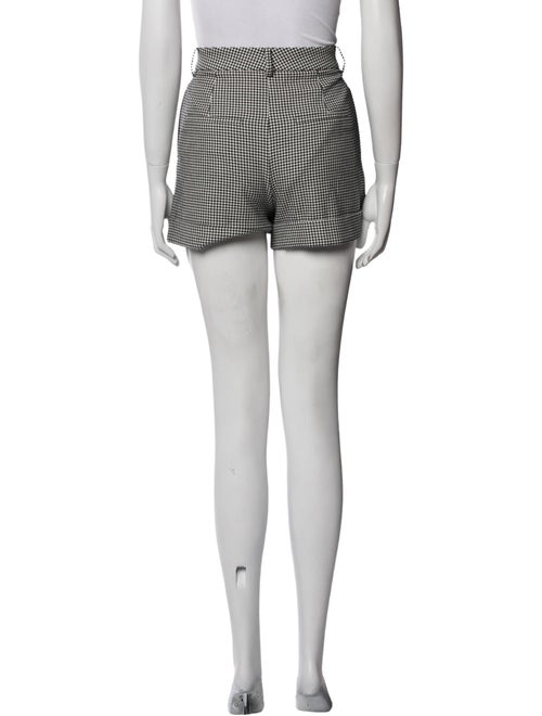 Alice + Olivia Houndstooth Print Mini Shorts