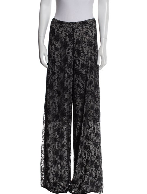 Alice + Olivia Lace Pattern Wide Leg Pants