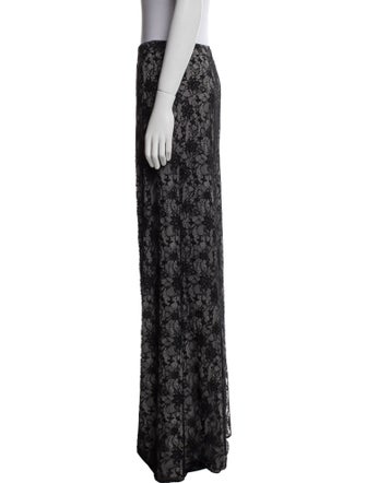 Alice + Olivia Lace Pattern Wide Leg Pants