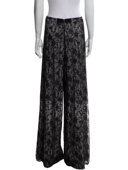 Alice + Olivia Lace Pattern Wide Leg Pants