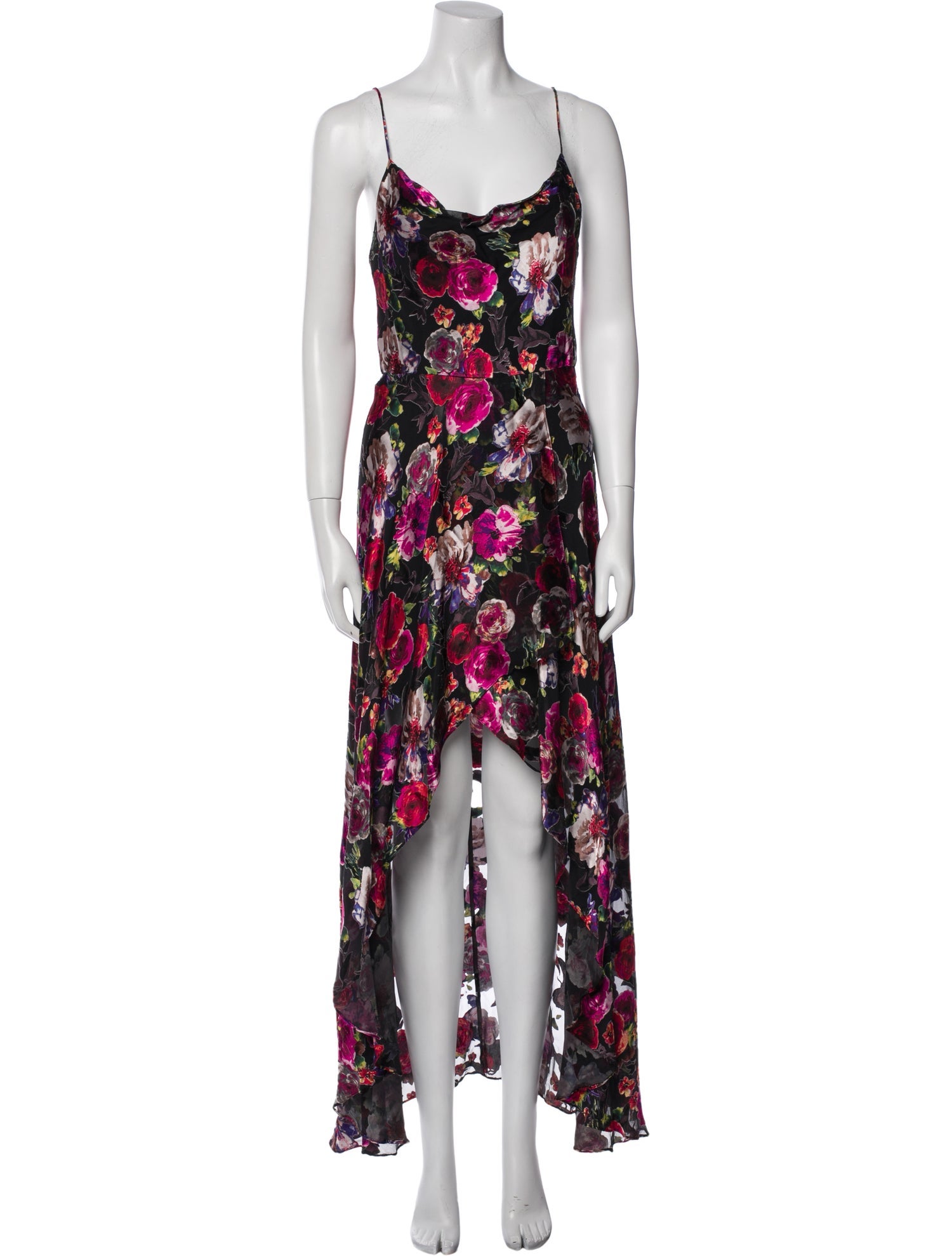 Alice + Olivia Floral Print Long Dress