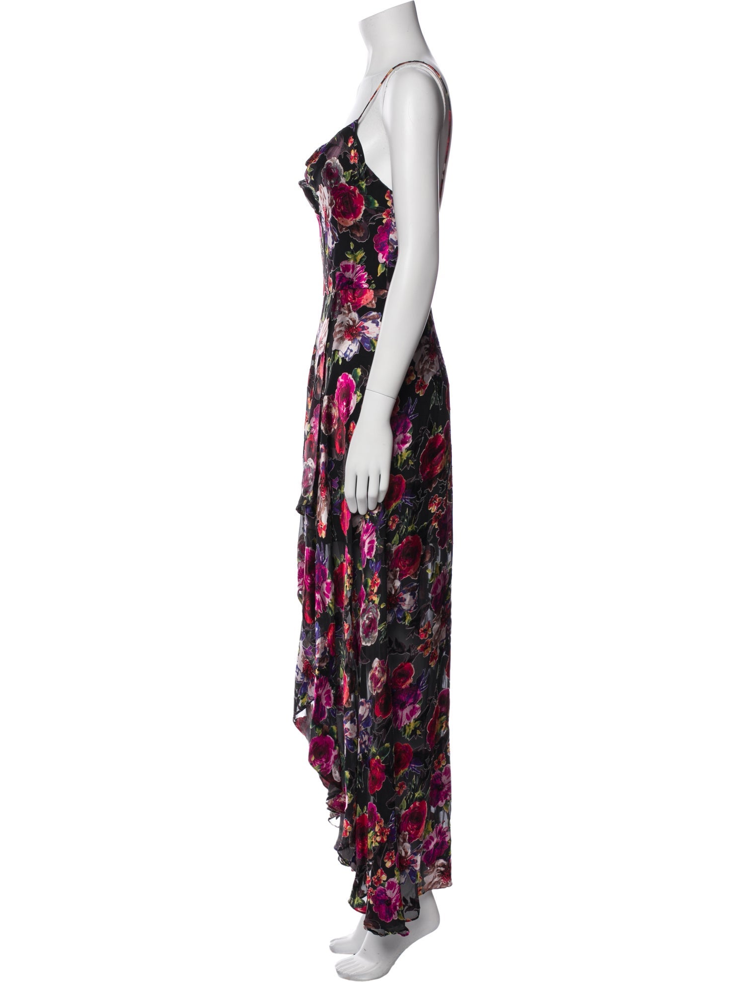 Alice + Olivia Floral Print Long Dress
