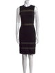 Alice + Olivia Striped Knee-Length Dress