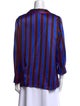 Alice + Olivia Silk Striped Blouse