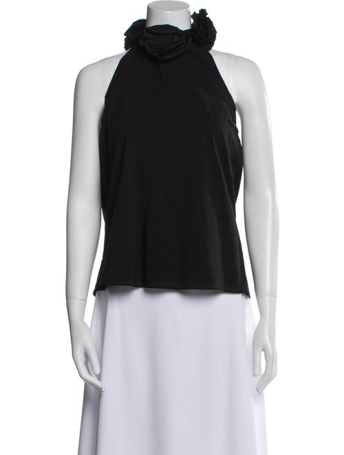 Alice + Olivia Silk Turtleneck Crop Top