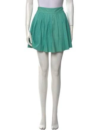 Alice + Olivia Leather Mini Skirt