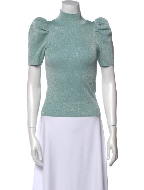 Alice + Olivia Turtleneck Short Sleeve Top