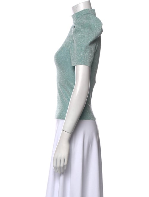 Alice + Olivia Turtleneck Short Sleeve Top