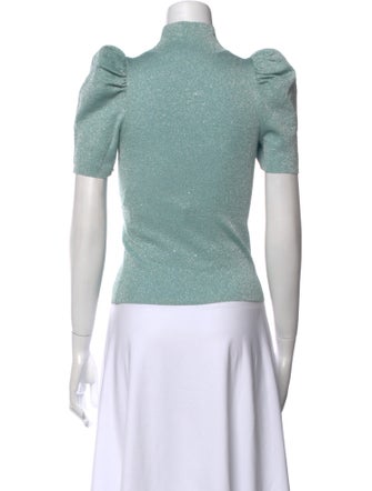 Alice + Olivia Turtleneck Short Sleeve Top