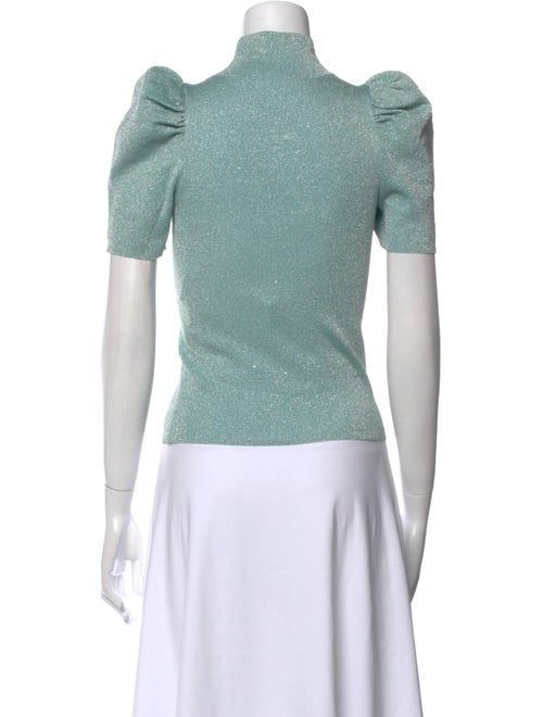 Alice + Olivia Turtleneck Short Sleeve Top