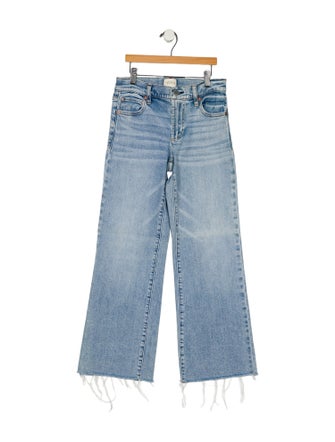 Alice + Olivia Mid-Rise Wide Leg Jeans