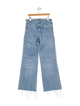 Alice + Olivia Mid-Rise Wide Leg Jeans