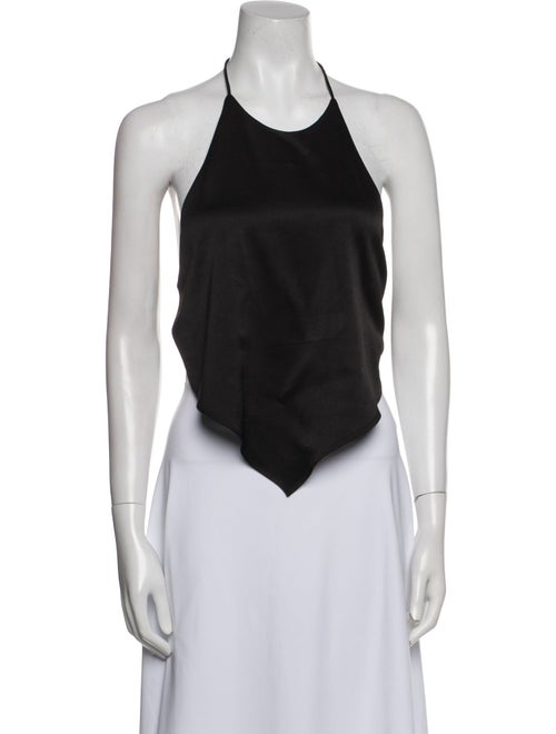 Alice + Olivia Halterneck Sleeveless Crop Top