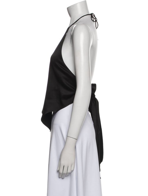Alice + Olivia Halterneck Sleeveless Crop Top