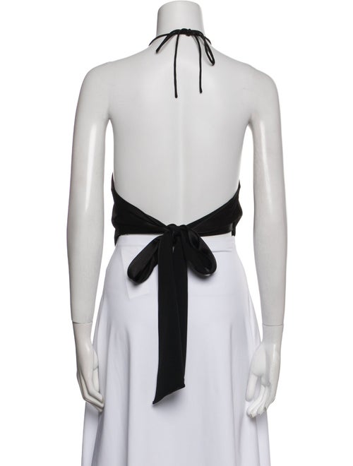 Alice + Olivia Halterneck Sleeveless Crop Top