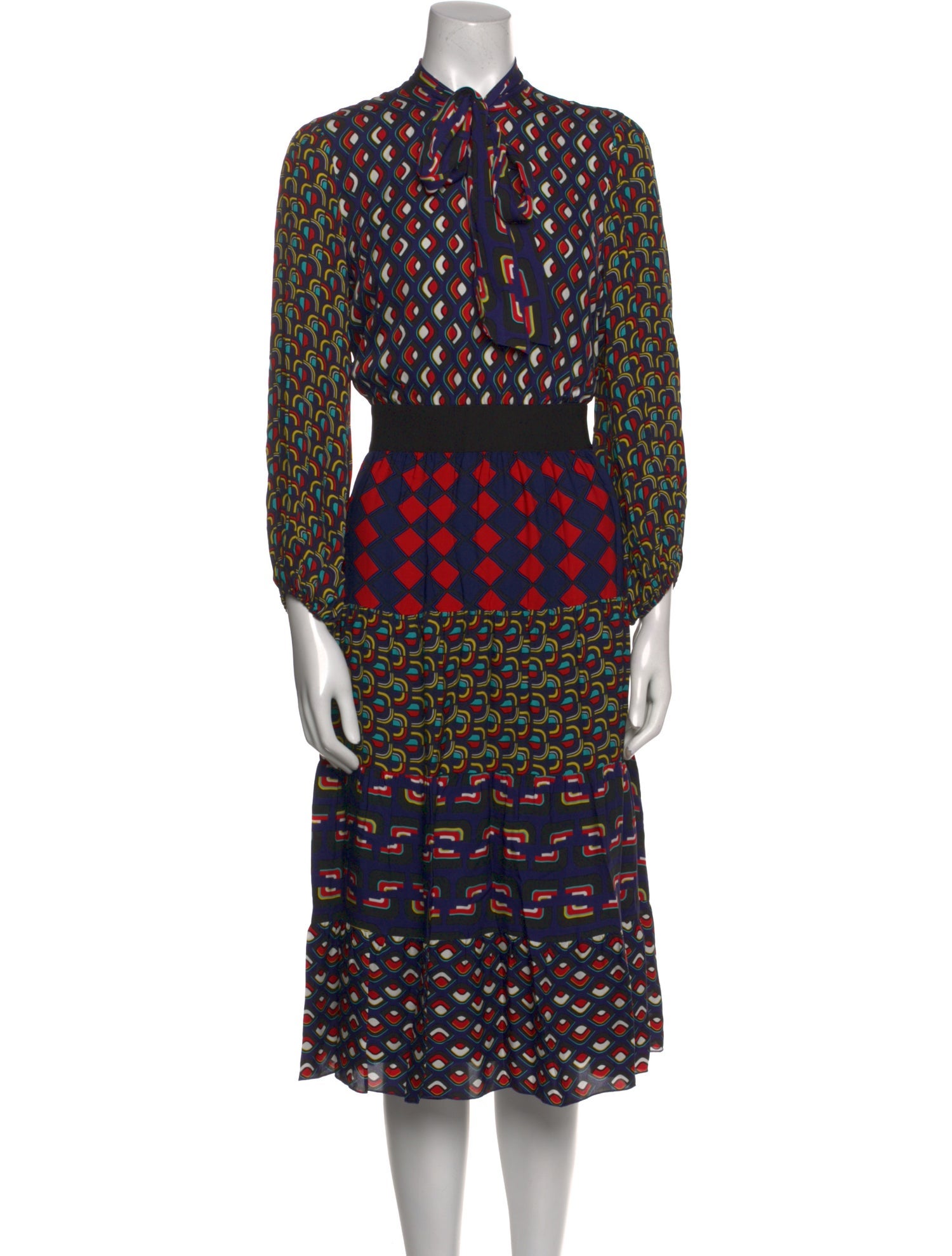 Alice + Olivia Printed Midi Length Dress w/ Tags