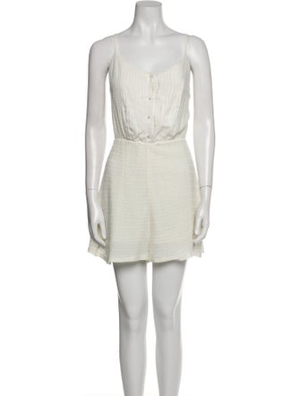 Alice + Olivia Scoop Neck Romper