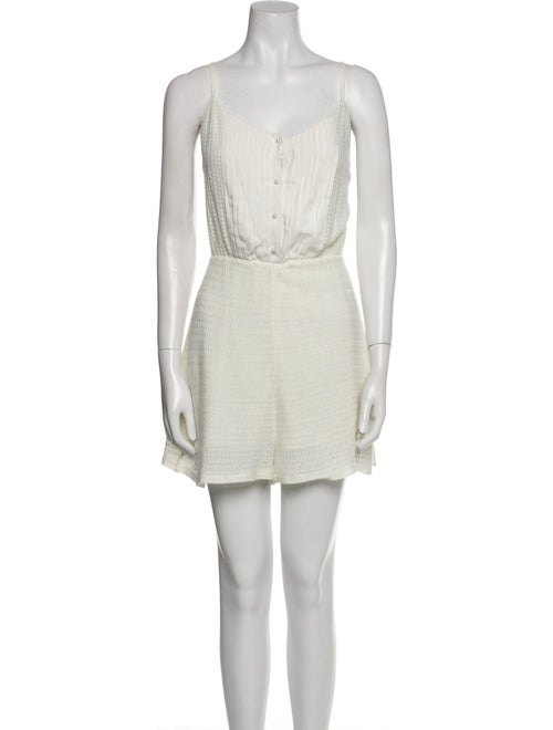 Alice + Olivia Scoop Neck Romper