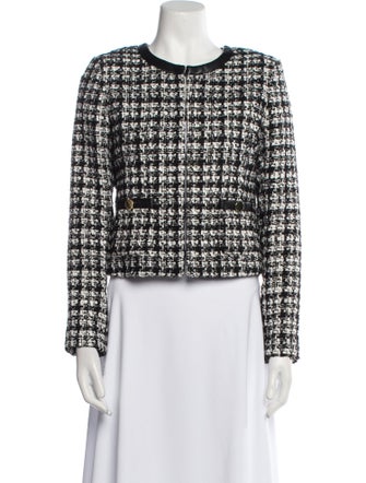 Alice + Olivia Tweed Pattern Evening Jacket