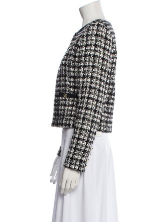 Alice + Olivia Tweed Pattern Evening Jacket