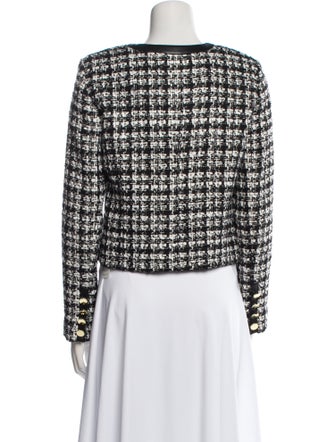 Alice + Olivia Tweed Pattern Evening Jacket