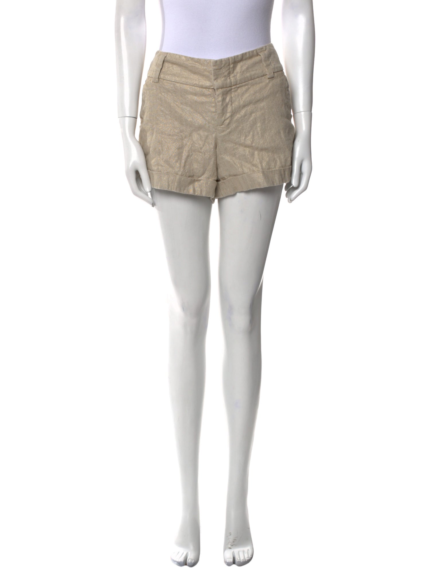Alice + Olivia Linen Mini Shorts