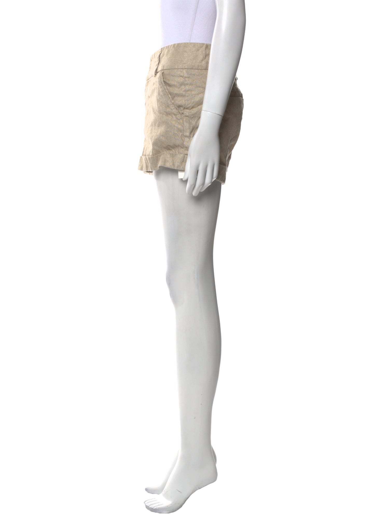 Alice + Olivia Linen Mini Shorts