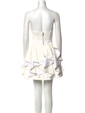 Alice + Olivia Square Neckline Mini Dress