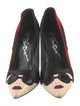 Alice + Olivia Suede Printed D'Orsay Pumps