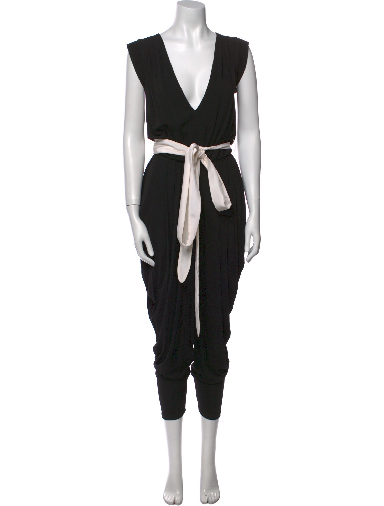 Alice + Olivia Plunge Neckline Jumpsuit