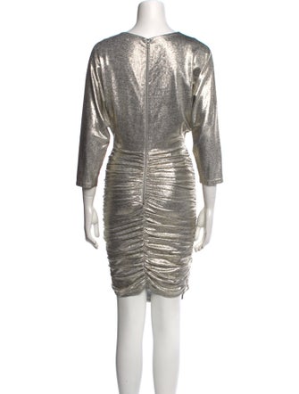 Alice + Olivia V-Neck Knee-Length Dress