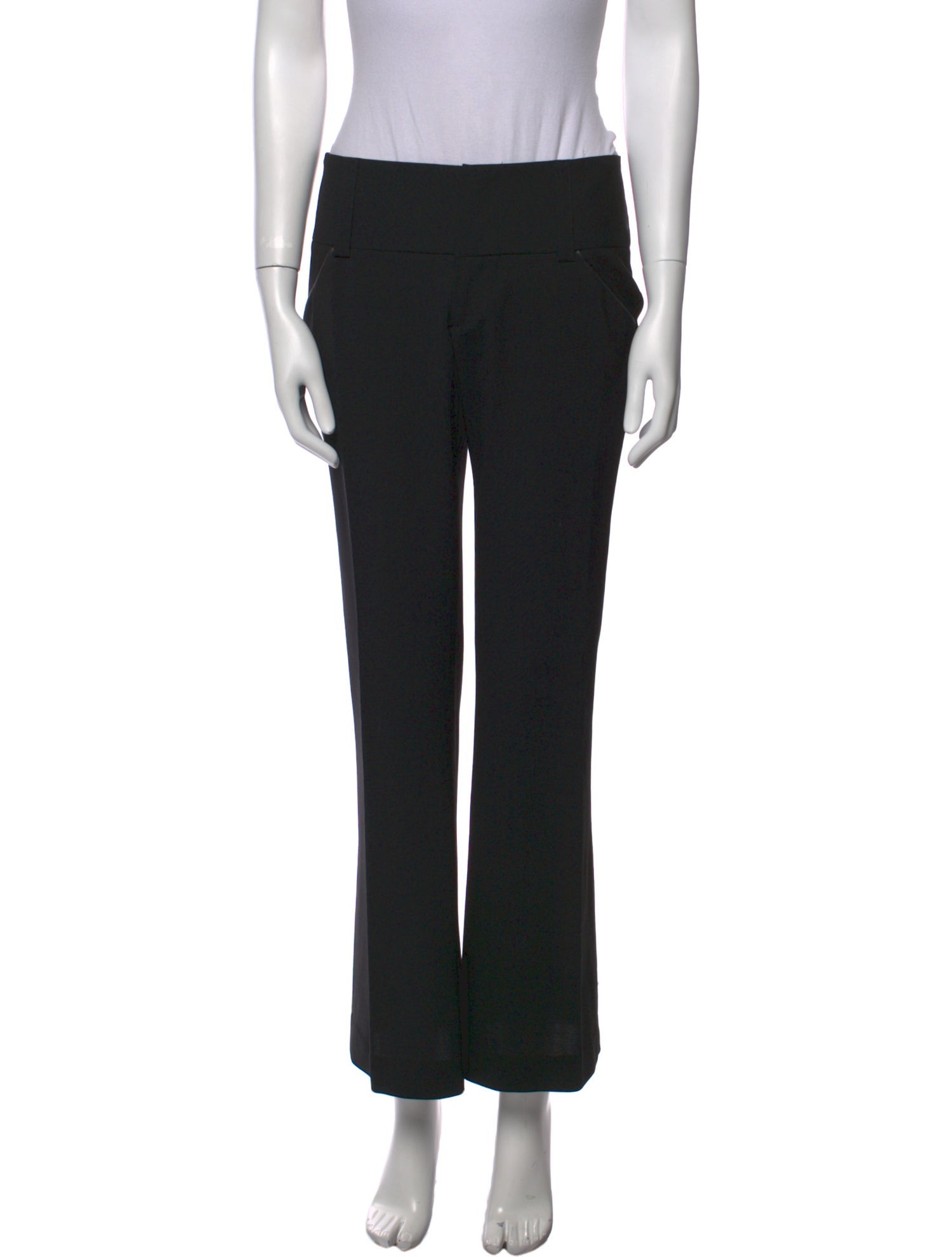 Alice + Olivia Virgin Wool Wide Leg Pants