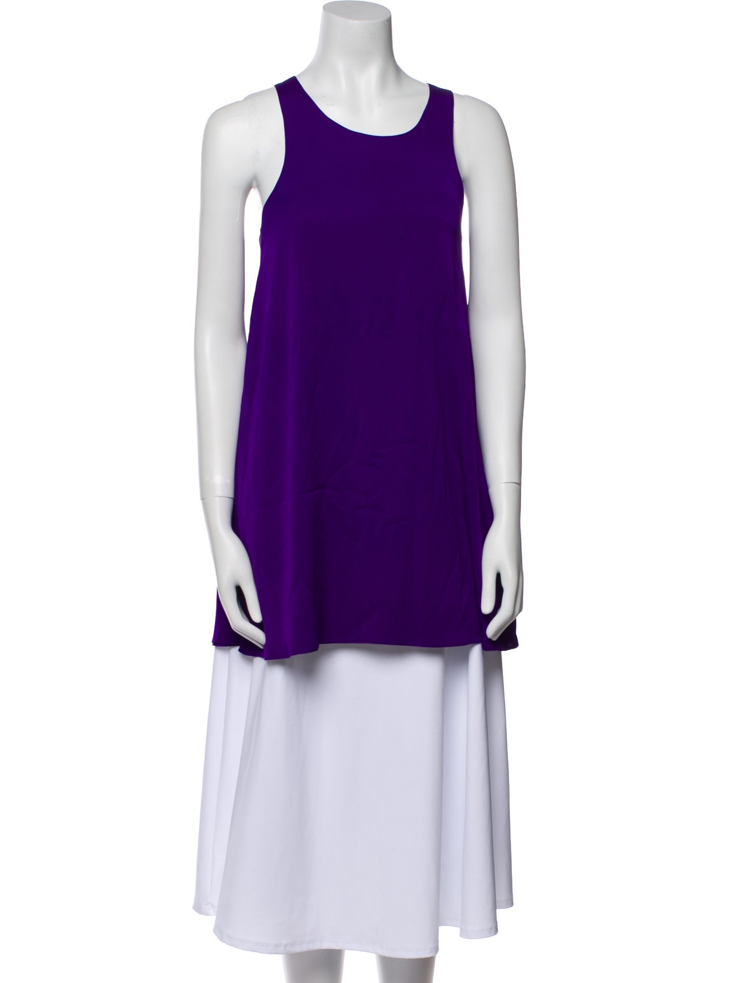 Alice + Olivia Silk Scoop Neck Tunic