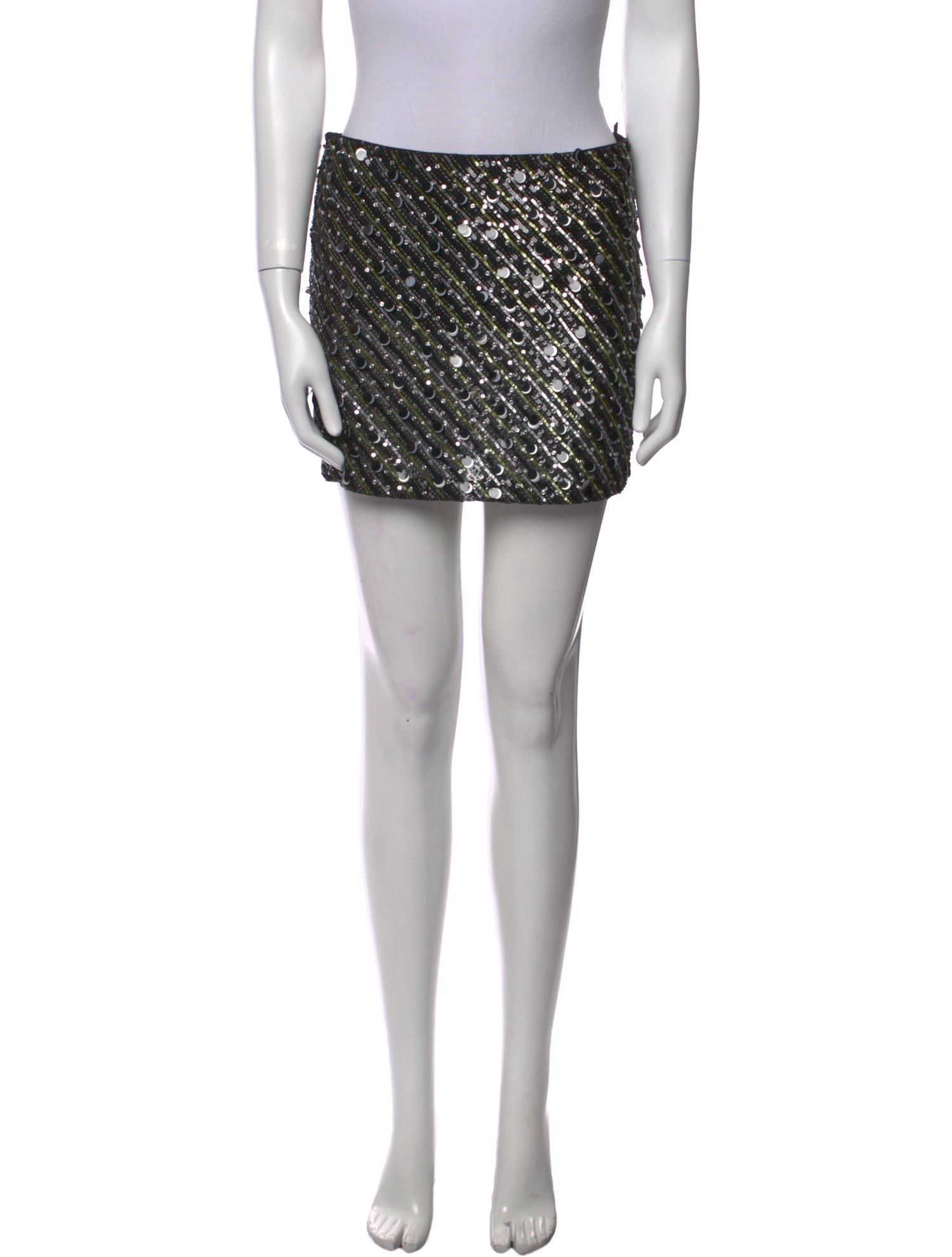 Alice + Olivia Sequin Embellishments Mini Skirt