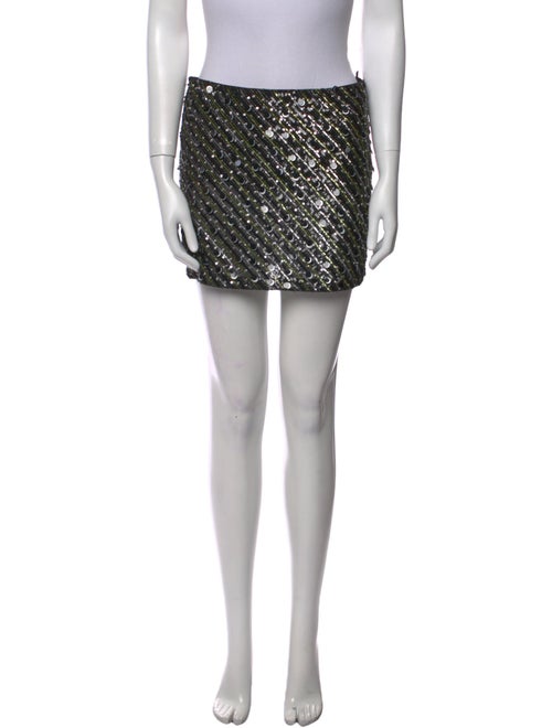 Alice + Olivia Sequin Embellishments Mini Skirt