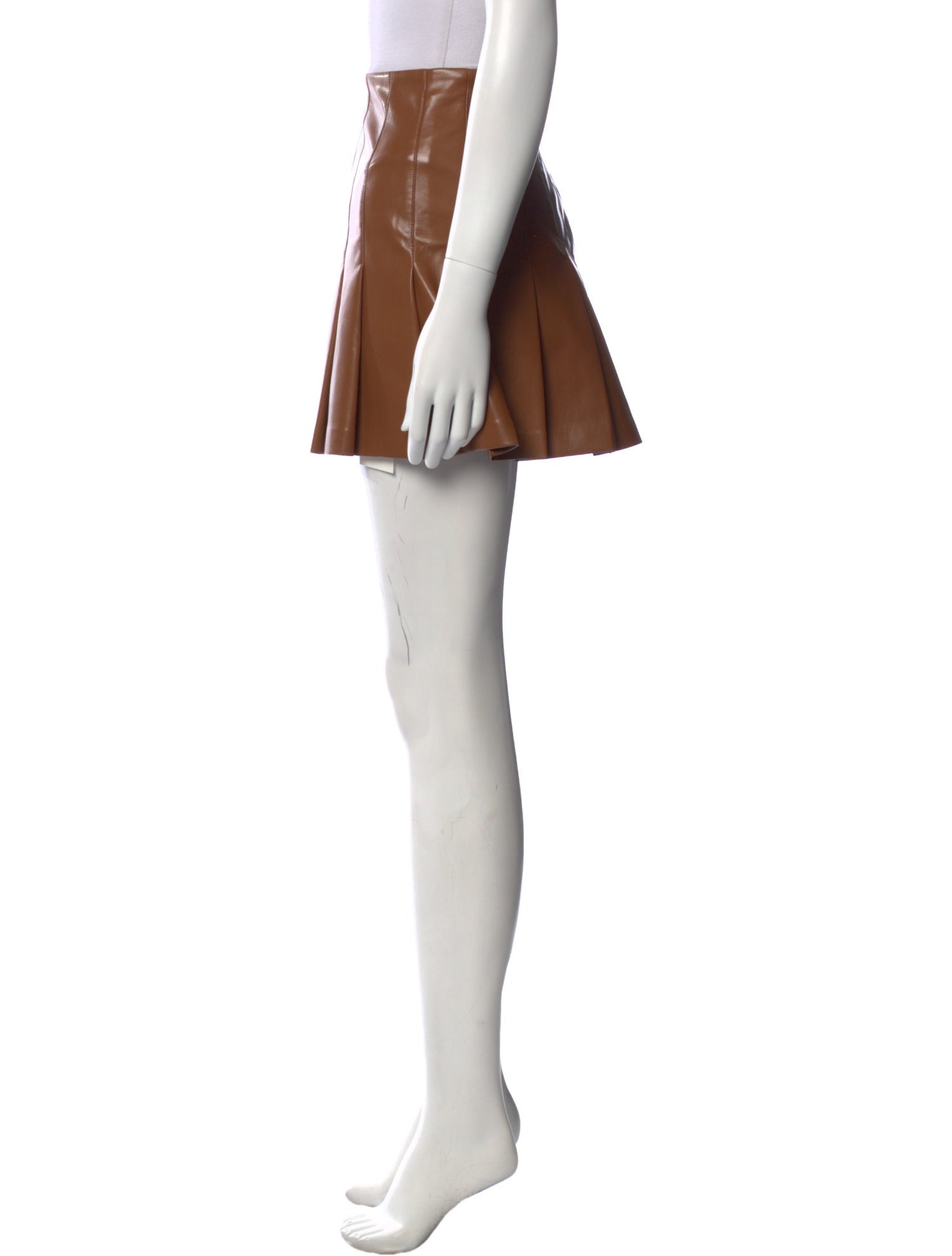 Alice + Olivia Pleated Accents Mini Skirt