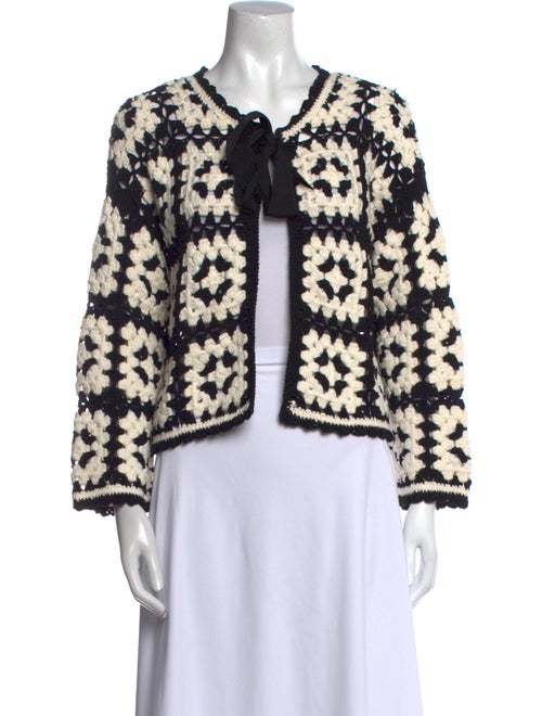 Alice + Olivia Printed Crew Neck Sweater