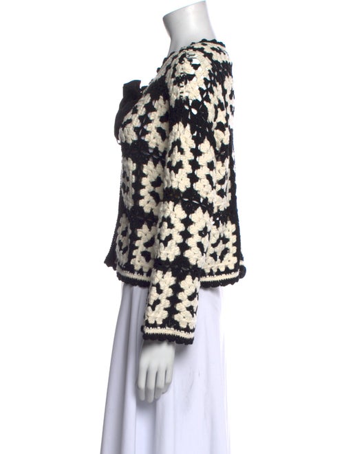 Alice + Olivia Printed Crew Neck Sweater