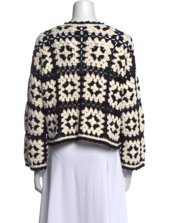 Alice + Olivia Printed Crew Neck Sweater