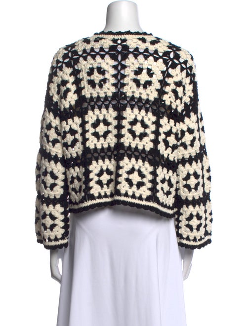 Alice + Olivia Printed Crew Neck Sweater
