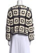 Alice + Olivia Printed Crew Neck Sweater
