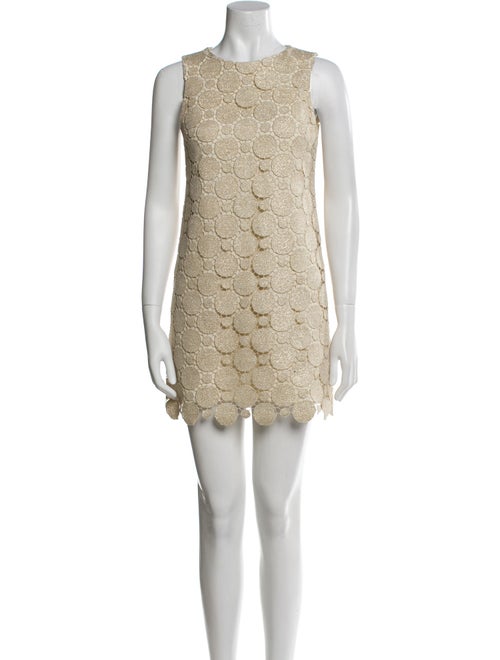 Alice + Olivia Crew Neck Mini Dress