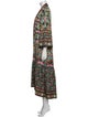 Alice + Olivia Printed Ruffle Embellishment Robe