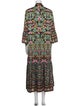 Alice + Olivia Printed Ruffle Embellishment Robe