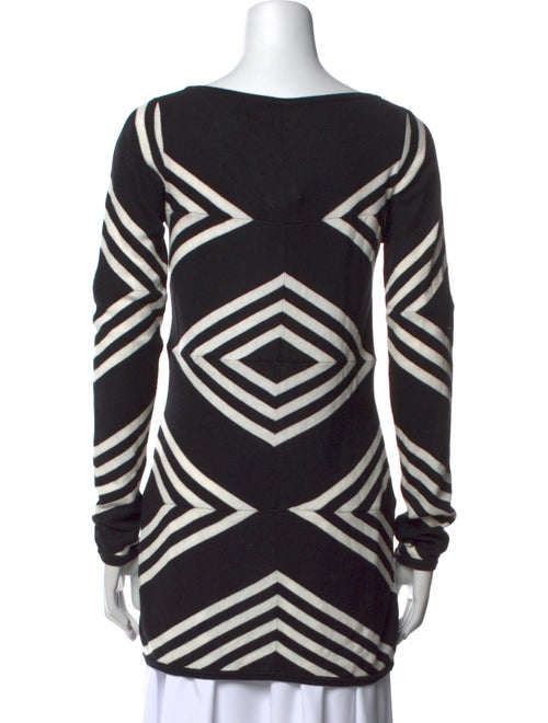 Alice + Olivia Striped Bateau Neckline Sweater