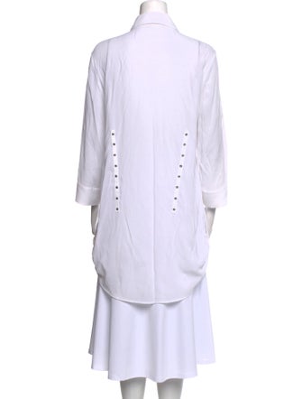 Alice + Olivia Striped Three-Quarter Sleeve Tunic