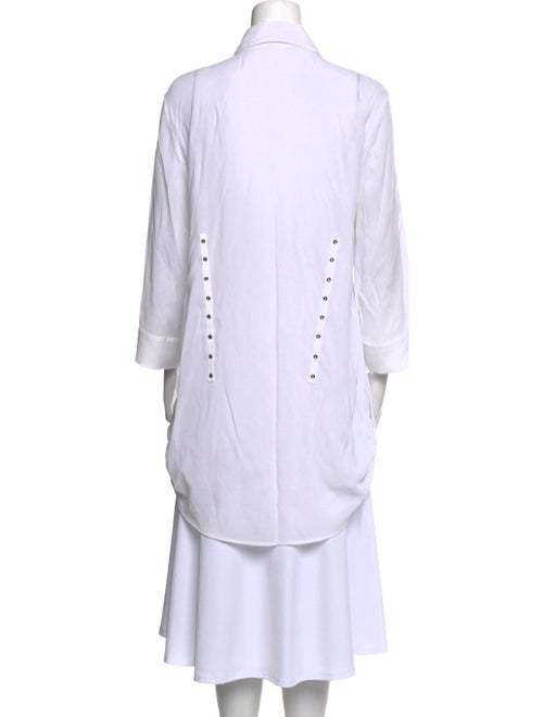 Alice + Olivia Striped Three-Quarter Sleeve Tunic