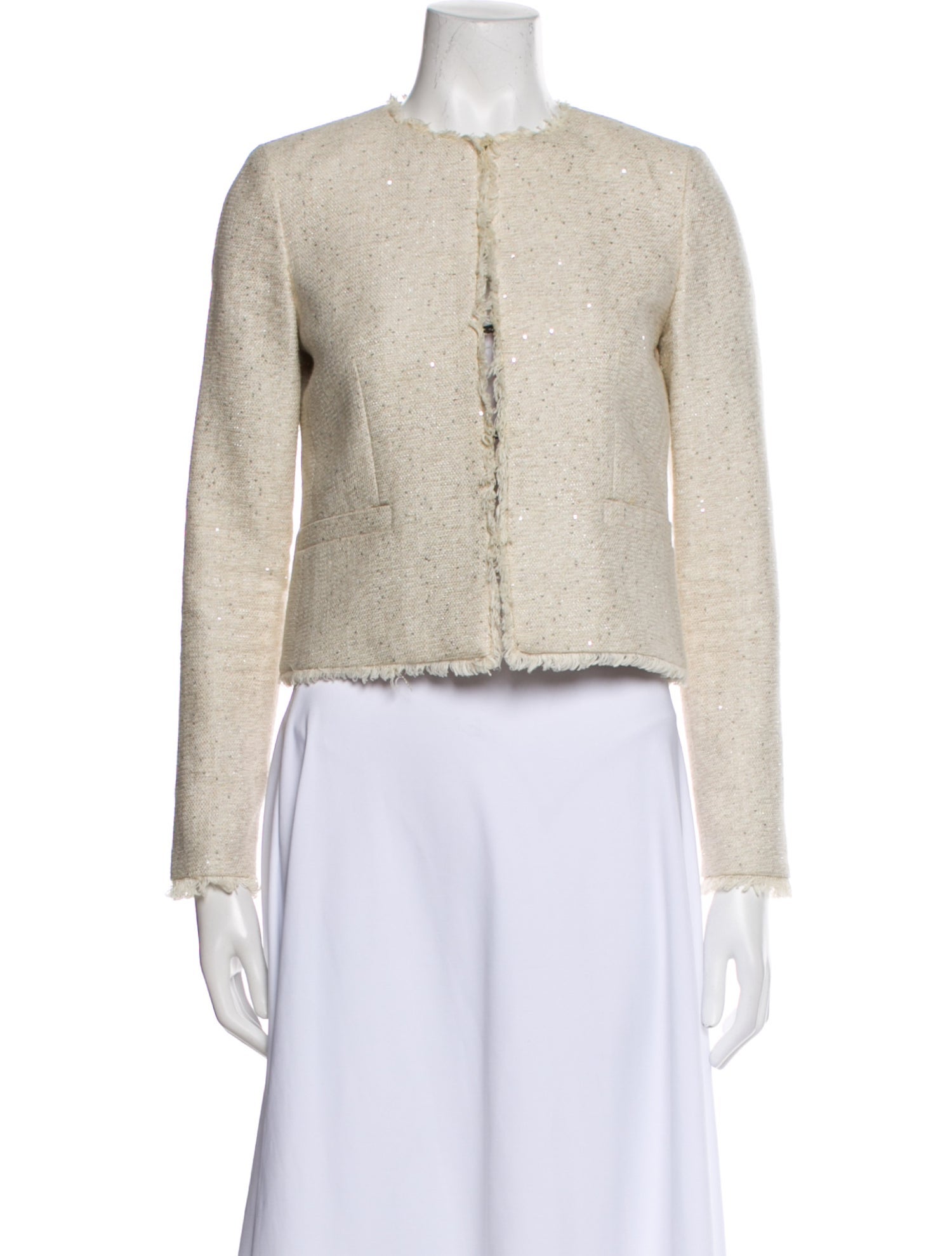 Alice + Olivia Tweed Pattern Evening Jacket