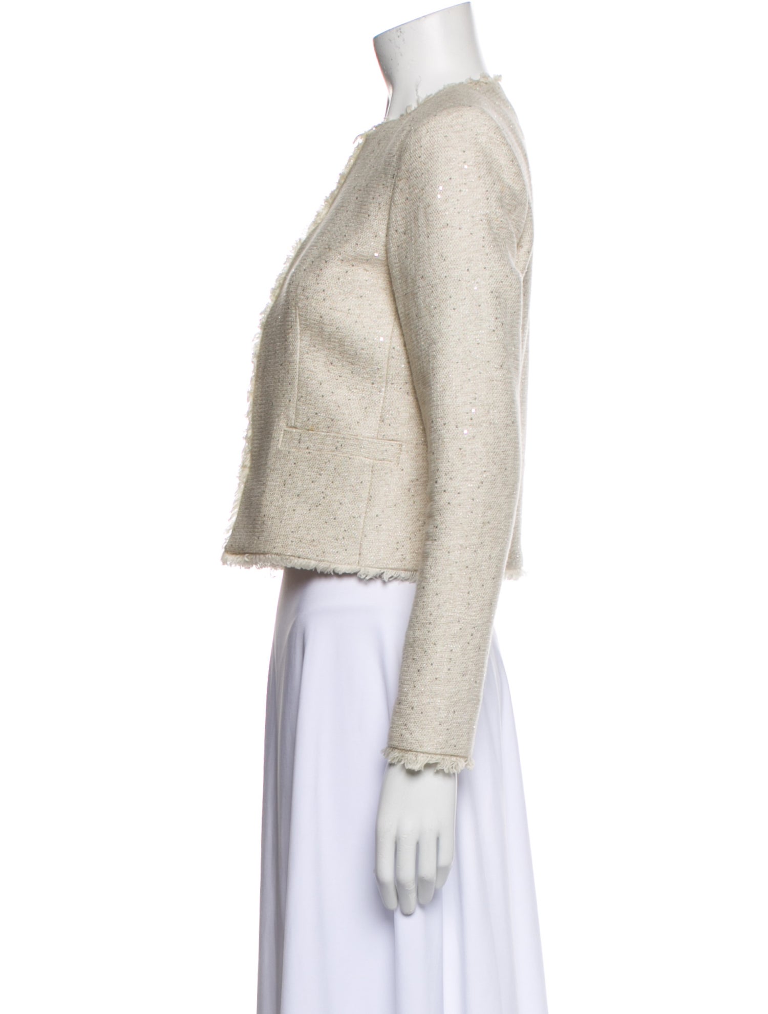 Alice + Olivia Tweed Pattern Evening Jacket